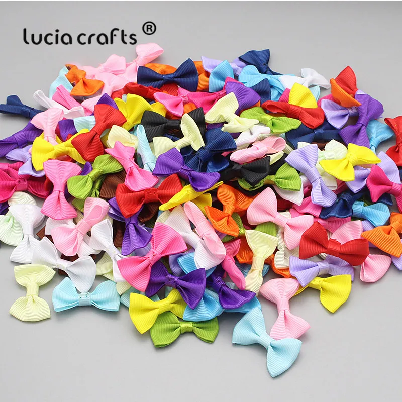 Lucia crafts, 3,5*2 см, разноцветные, Grossgrain, банты для девочек, бутик, мини-бант для волос, головной убор, сделай сам, одежда для рукоделия, 12 шт./24 шт., B0910