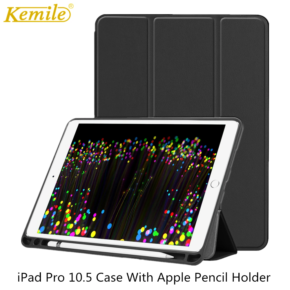 Для iPad Pro 10 5 чехол с держателем для карандашей ультратонкий легкий умный защитный