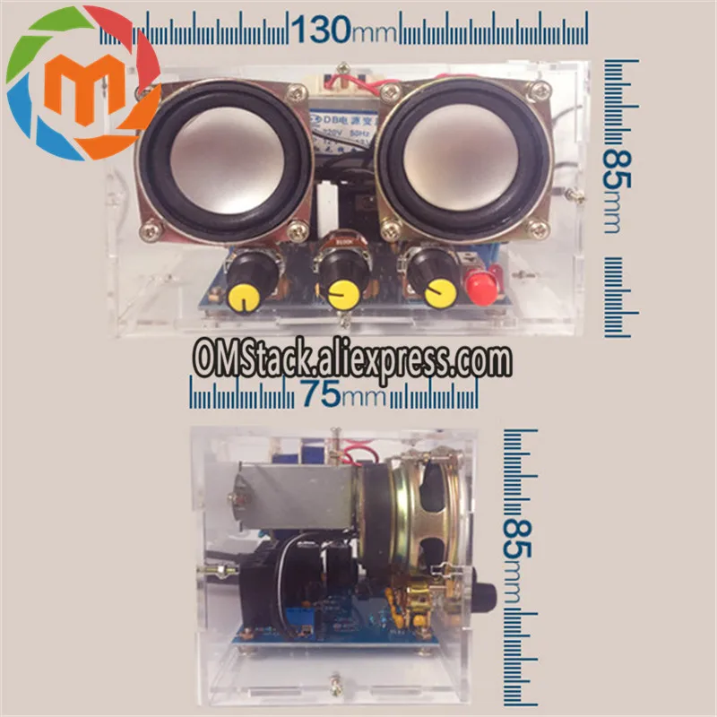 Small Amplifier Two Channel Speaker Audio Kit TDA2030 Mini Electronic DIY Production Parts Assembly Module | Компьютеры и офис