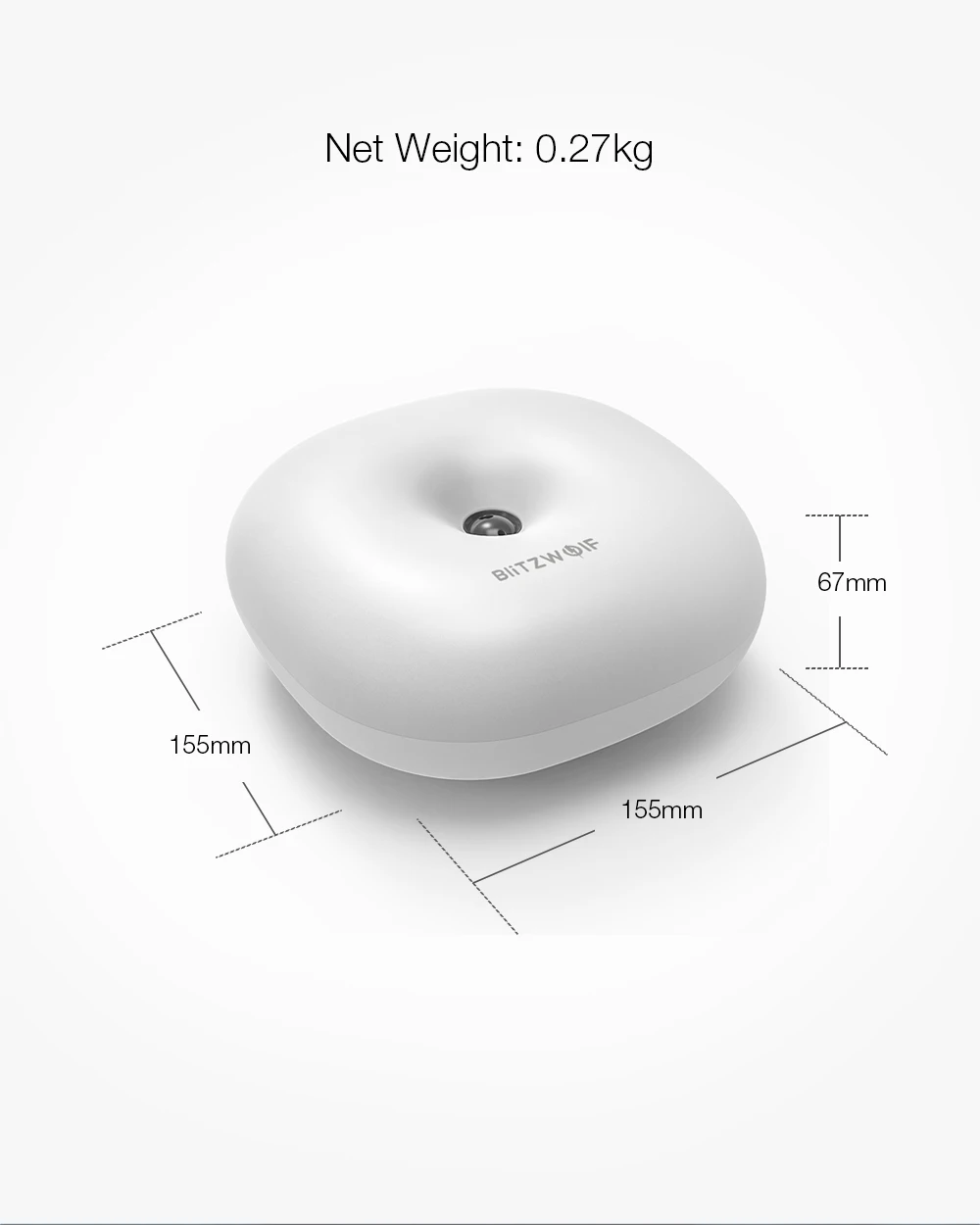 BlitzWolf BW-LT18 умный датчик управления жестами 2800-3200K светодиодный ночной Светильник RGB прикроватная лампа с регулируемой яркостью