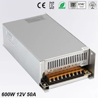 best quality 12v 50a 600w switching power supply driver for led strip ac 100 240v input to dc 12v free shipping