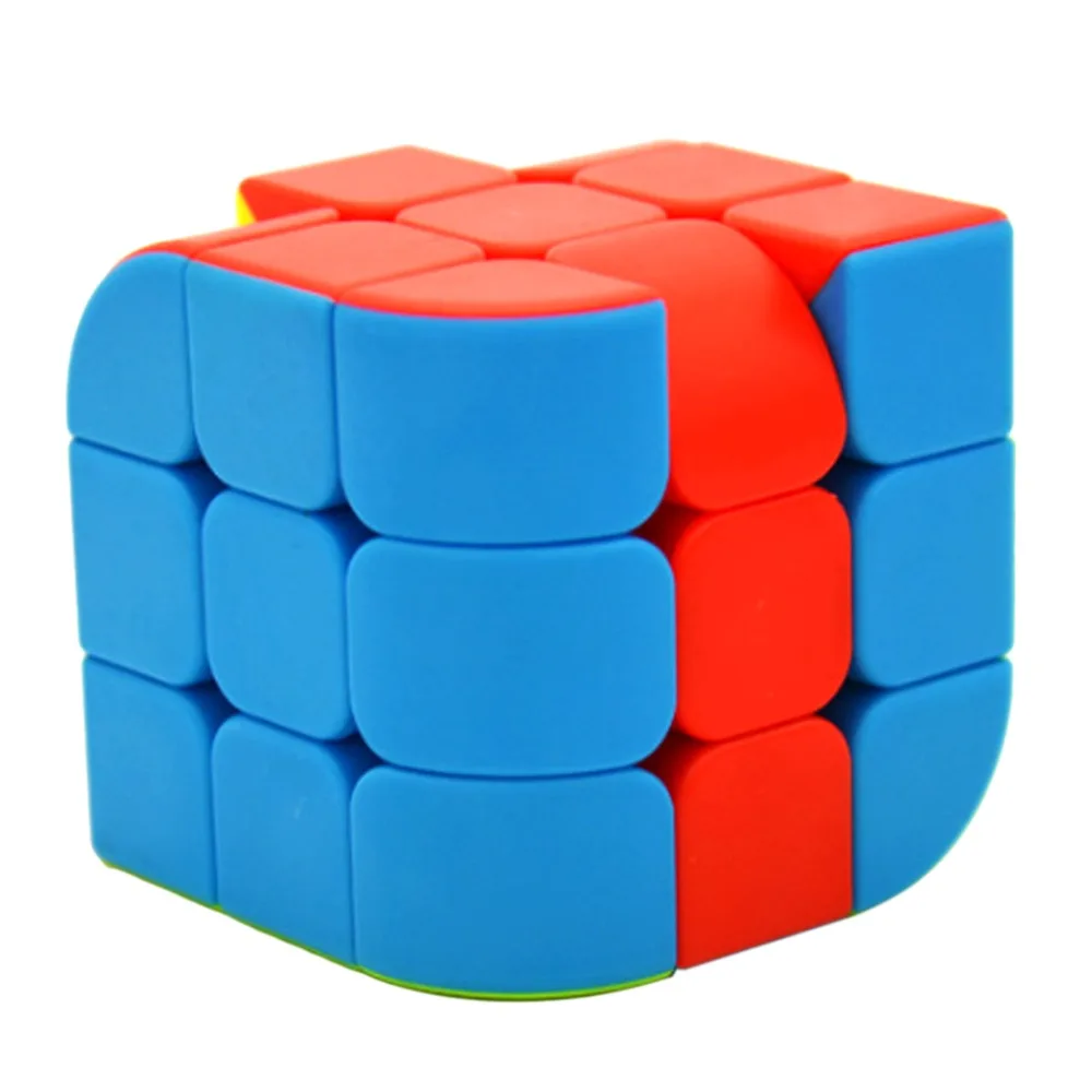 LeFun Trihedron скоростной магический куб головоломка игрушка Stickerless красочные Magico cubo |