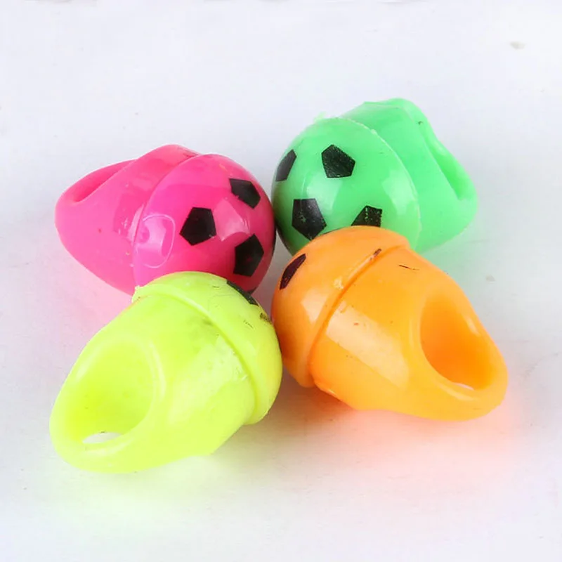40PC Football Finger Light Colorful LED up Rings Party Gadgets Kids Toy for event home decor birthday|Сверкающие товары для
