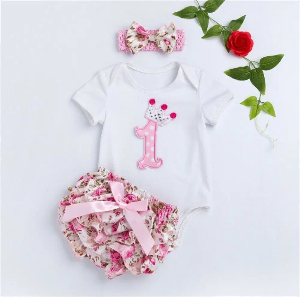 Новинка 2019 хит комплект одежды для новорожденных девочек на первый день рождения