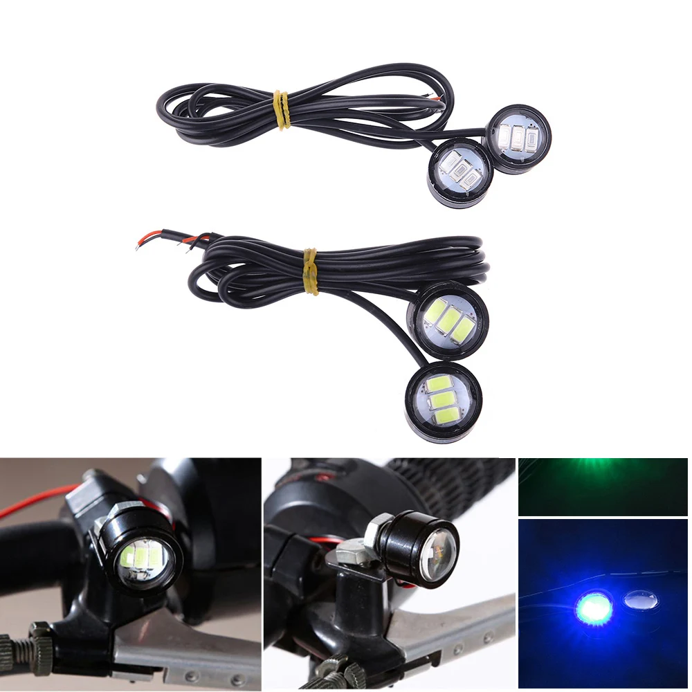 2pcs9W светодиодный орлиный глаз светильник Противотуманные фары дневные DRL