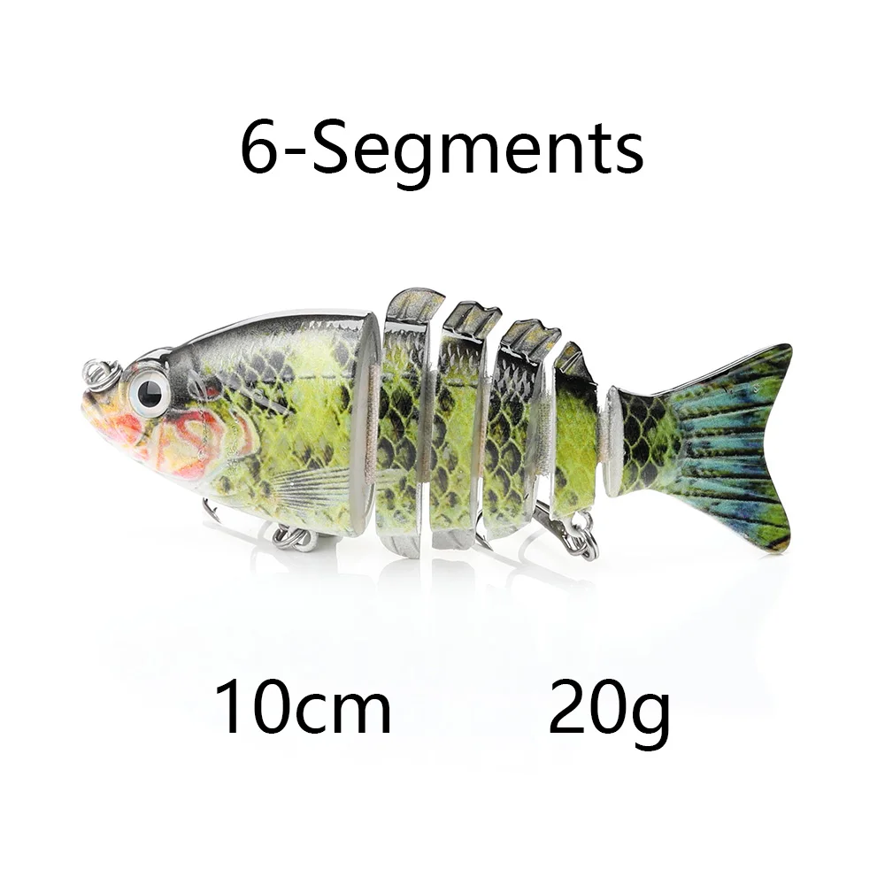 A-3 VTAVTA, 10 см, 20 г, воблеры для рыбалки, 6 сегментов, Swimbait, рыболовные приманки, кренкбейт, Мульти соединенная жесткая приманка, искусственная приманка, приманка для рыбы - Цвет: A-3