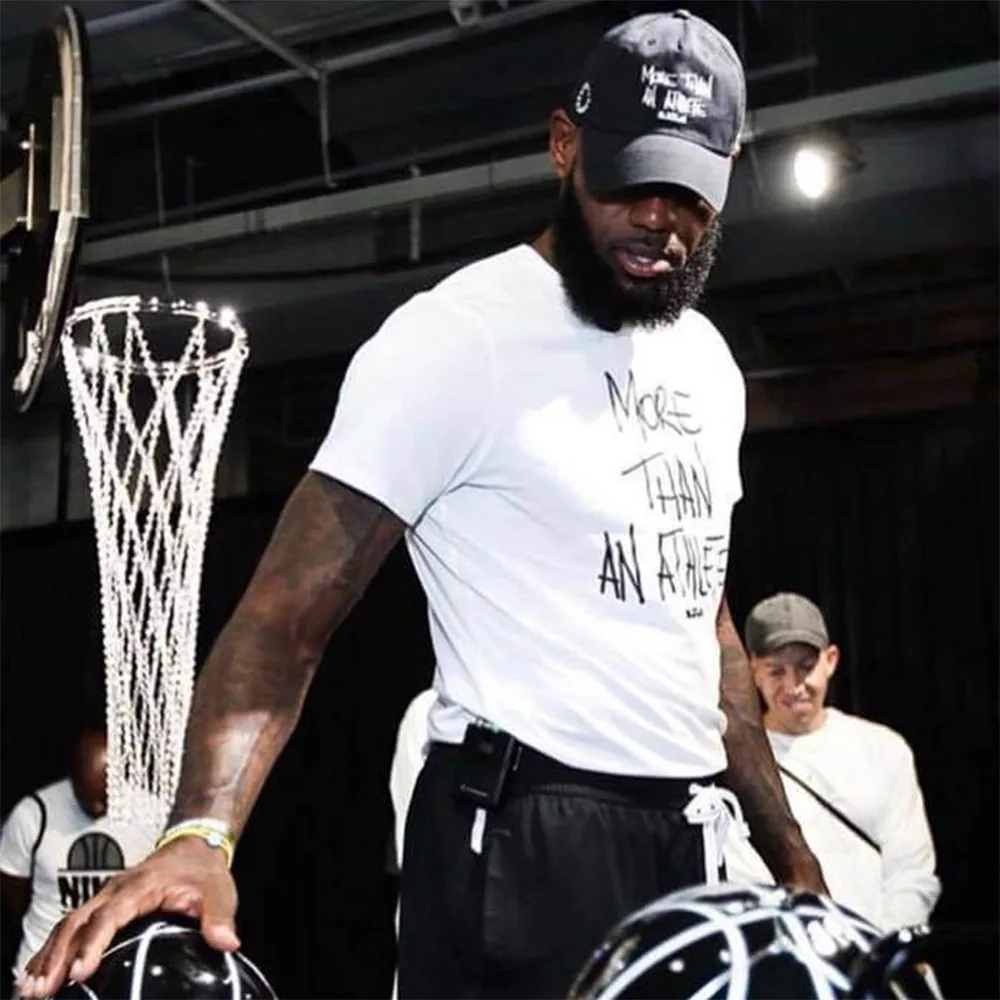 Футболка с надписью «More Than An Athlet LeBron James LA», Хлопковая мужская футболка, новая мужская футболка, Мужская модная футболка унисекс