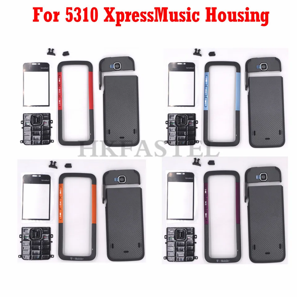 Новый оригинальный корпус HKFASTEL для Nokia 5310 XpressMusic передняя крышка ЖК дисплея