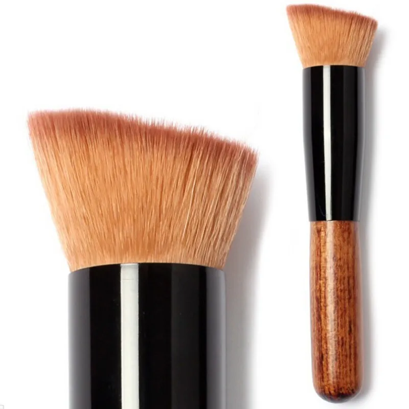 Профессиональные кисти с деревянной ручкой кисти для макияжа основа пудра тональный крем румяна пудра инструмент