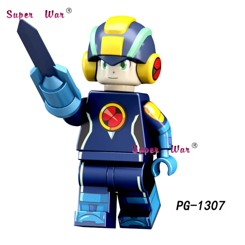 PG1307 Один мультфильм Супер Герои ЖЕЛЕЗНЫЙ ЧЕЛОВЕК 28 FX мазингер Z MEGA man Yuanzu Rockman строительные блоки игрушки для детей - Цвет: PG1307