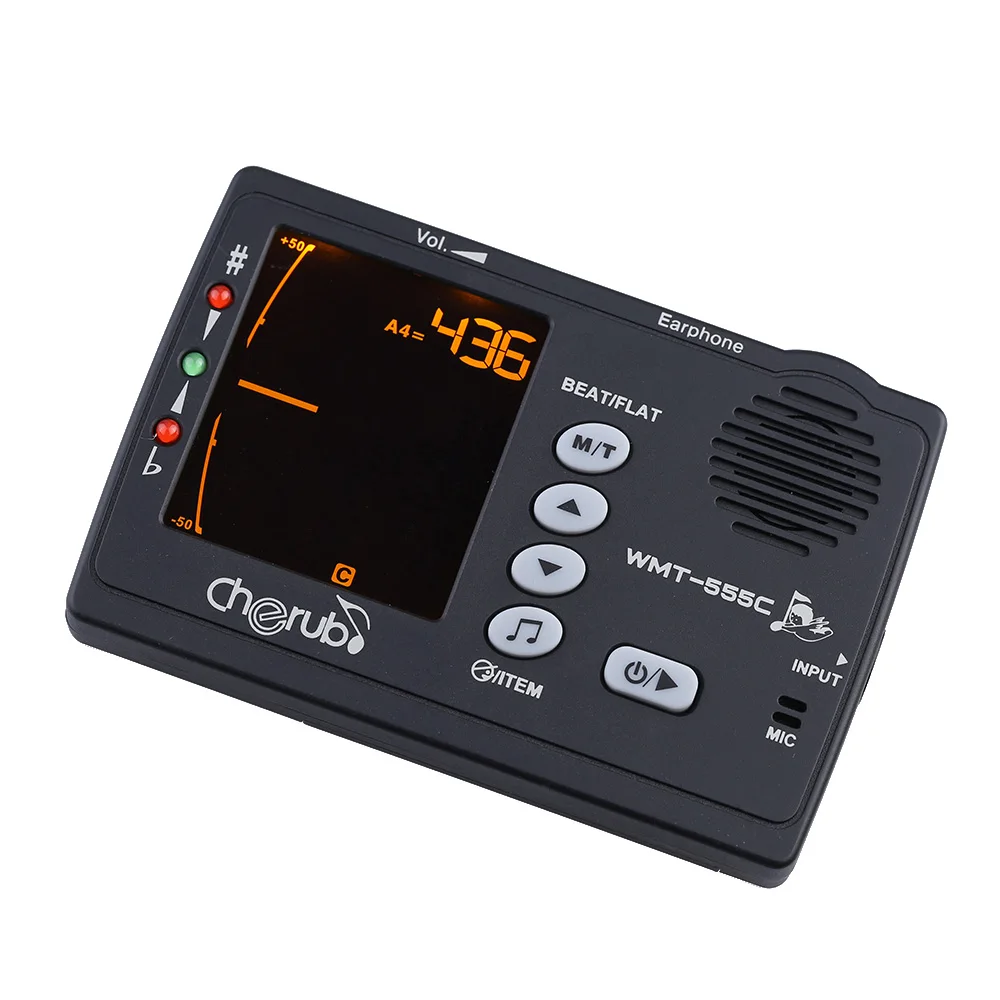 Cherub WMT 555C Многофункциональный электронный цифровой тюнер и метроном тональный