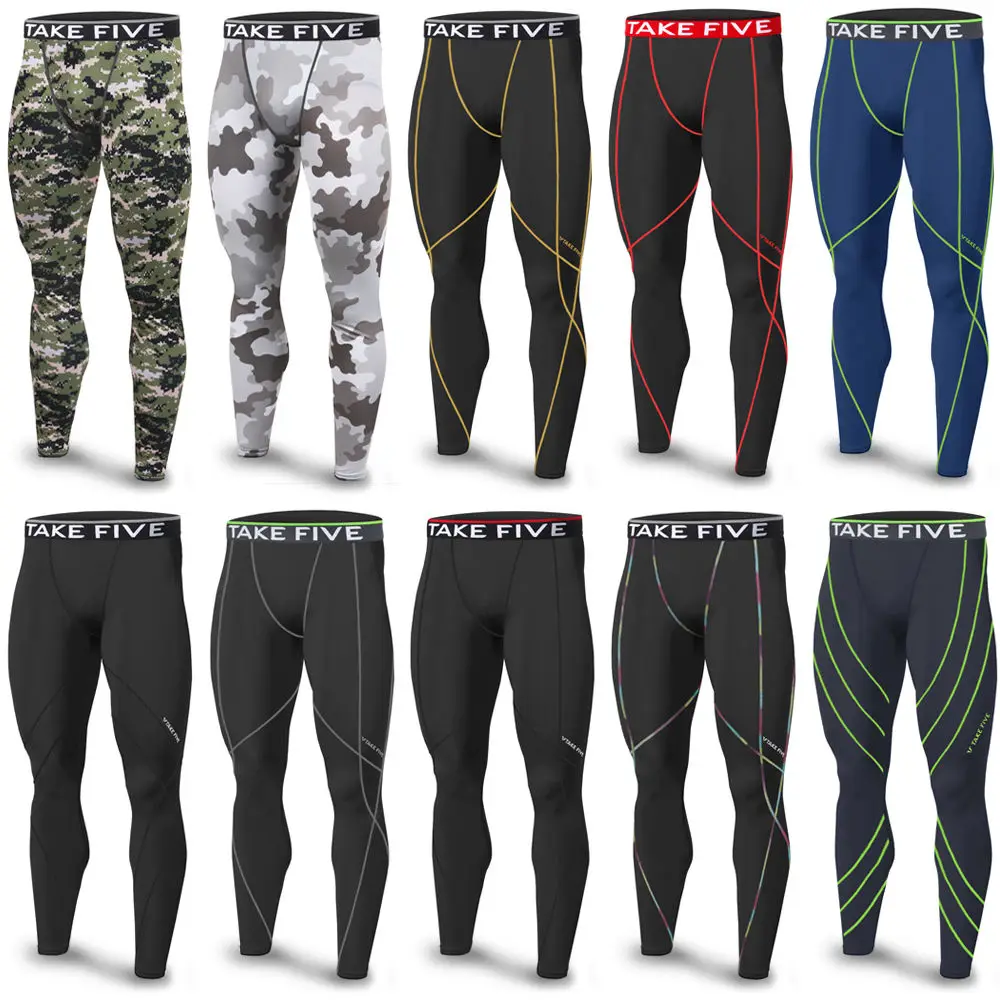 Мужские компрессионные колготки Take Five Длинные облегающие штаны под слоем