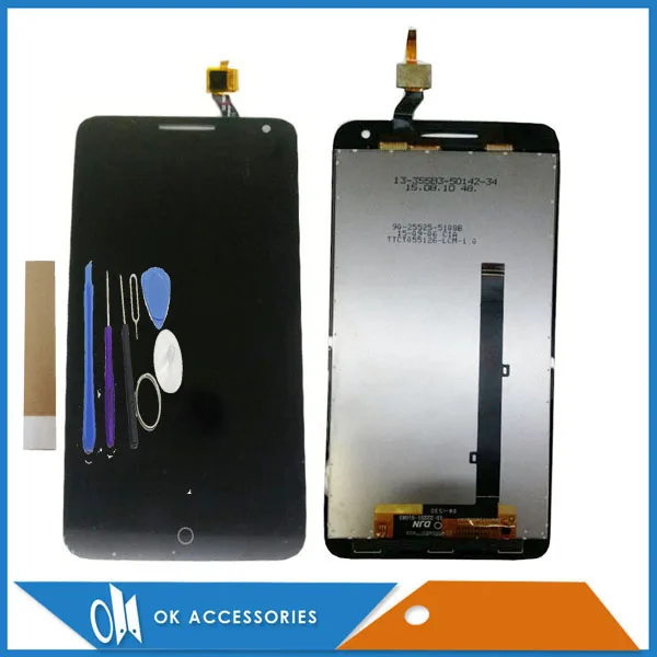ЖК дисплей 5 дюйма для Alcatel One Touch Pop 3 OT5025 5025D 5025 + сенсорный экран черного цвета с