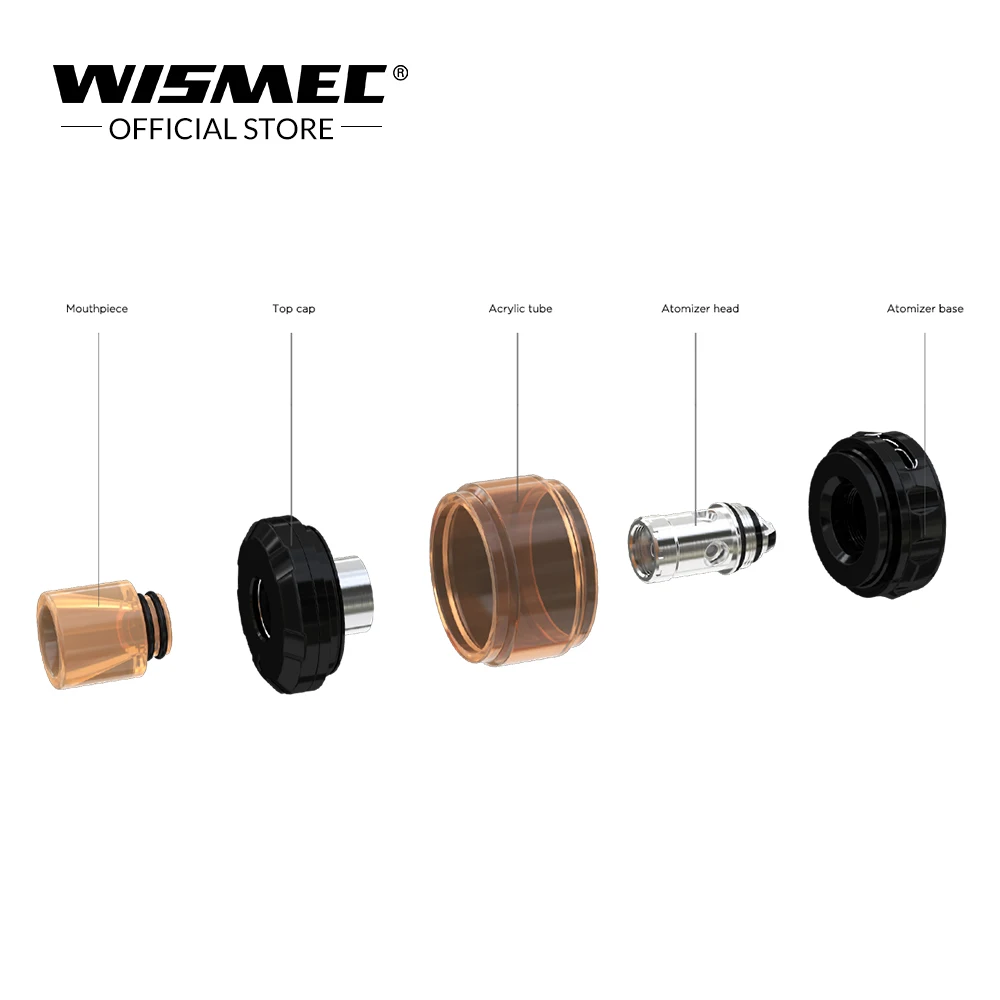 Оригинальный испаритель Wismec Amor NS Plus емкостью 4 5 мл с головкой WS04 MTL Ом для wismec active