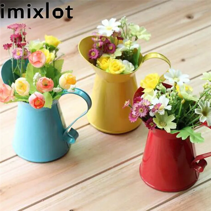 Imixlot пасторальный стиль поливной чайник Форма прочная Настольная Ваза растение цветок домашний декор Бонсай Аксессуары