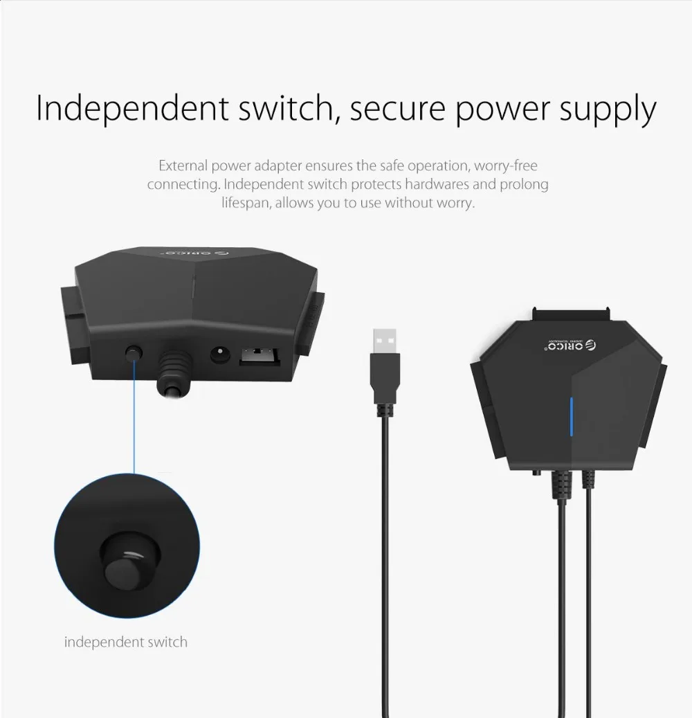 Жесткий диск ORICO 2 5/3 5 дюйма SATA и IDE с кабелем USB3.0 для компьютера ноутбука MacOS Windows