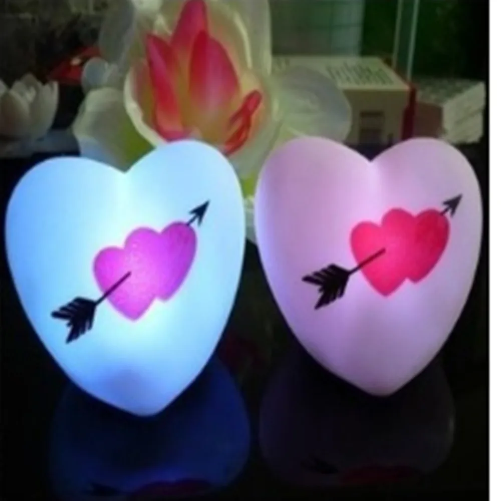 

Led colorful arrow through heart design Silicone business ceremony birthday awards commemoration lighting