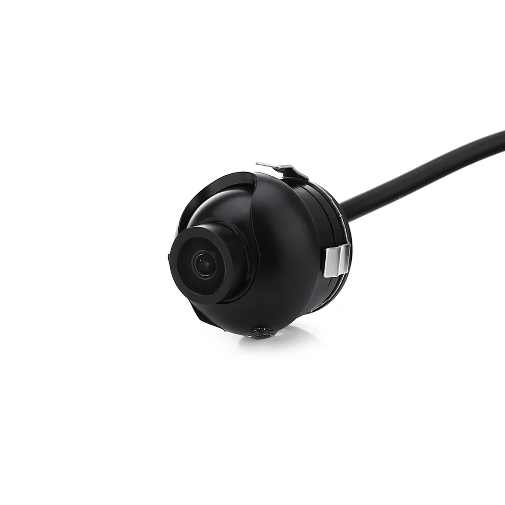 Black 360 градусов CCD HD мини-автомобиль камера заднего вида водонепроницаемый ударопрочный IP68 Водонепроницаемый поддержка NTSC видео система авто Баланс Белого - Название цвета: Black
