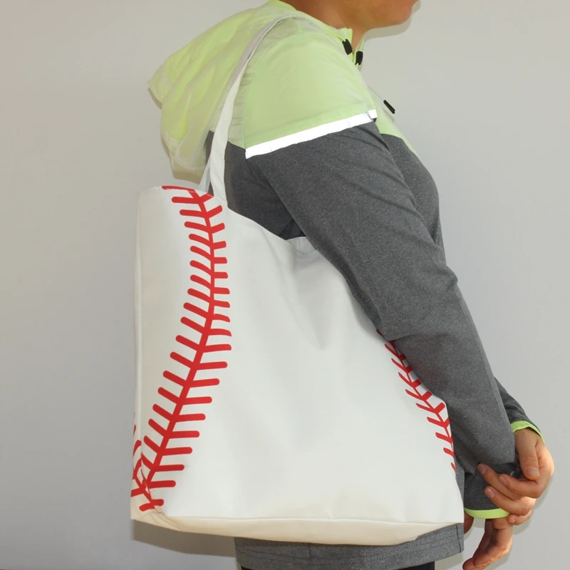 Новое поступление маленькая велосипедная сумка baseball Женская Холщовая Сумка на