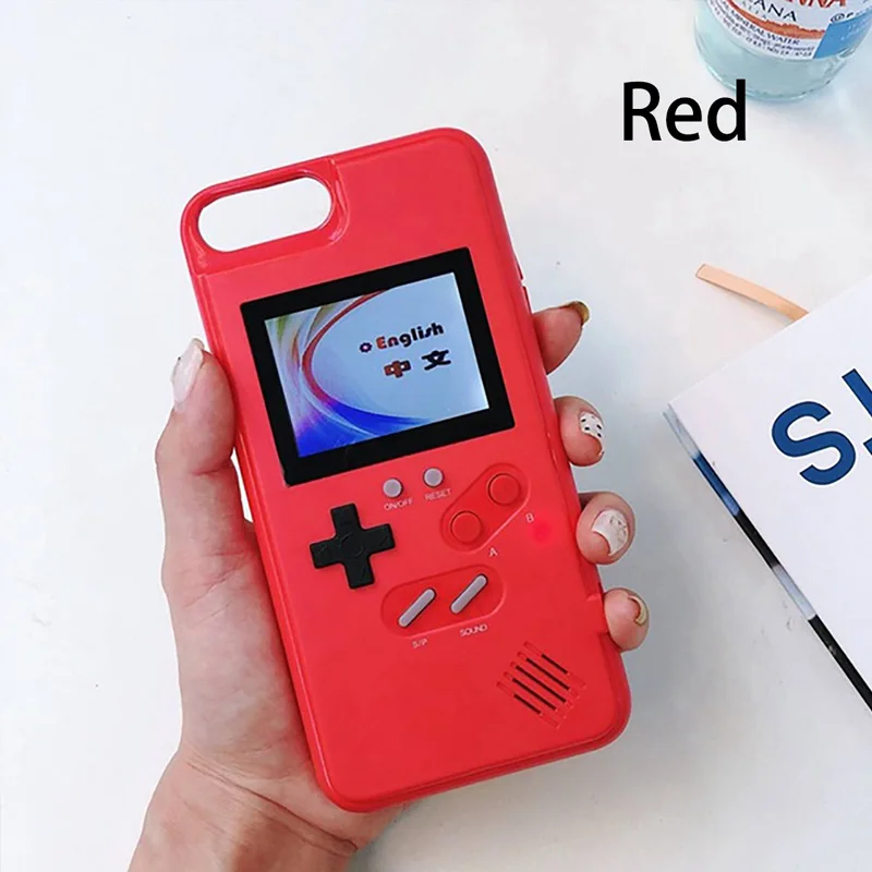 red Чехол для телефона черный Ретро Чехол для игровой приставки для IPhone 6 6S Plus 7 8 Plus X Capinha Fundas Game - Цвет: red
