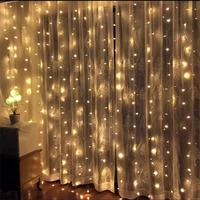 32 5m 240led bulbs curtain string christmas garland led lights wedding fairy light holiday party patio bedroom guesthouse decor