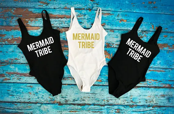 Индивидуальные блестящие свадебные костюмы для купания в стиле русалки и