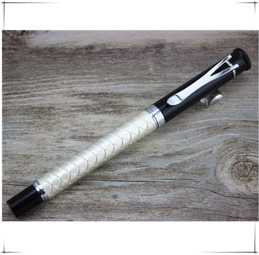 02 1 шт./лот JINHAO Y3 перьевая ручка 3 цвета золото/белый/бронзовая ручка серебряный зажим китайский чешуя дракона гравировка бренд роскошные ручки - Цвет: 02