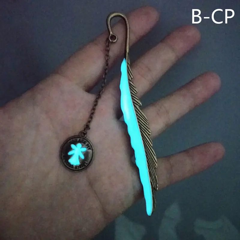 B-Copper Несколько стилей DIY светящиеся книжные закладки креативный светится в темноте бабочка Закладка в виде стрекозы книга маркер канцелярские принадлежности подарок - Цвет: B-Copper