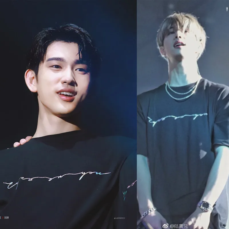 Kpop GOT7 черные хлопковые свободные модные толстовки с круглым воротником женские