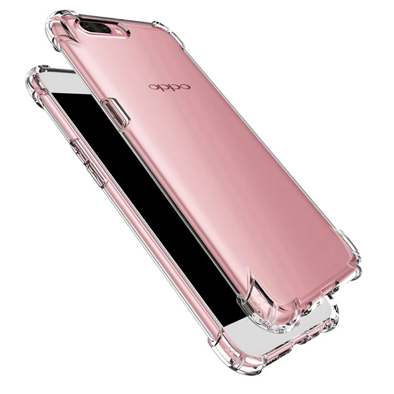 Ударостойкий силиконовый чехол для OPPO R9 R9S R10 R11 плюс R15 A33 A37 A39 A57 A59 A77 R7S F3 F5 F7 ТПУ прозрачный чехол для телефона полная защита