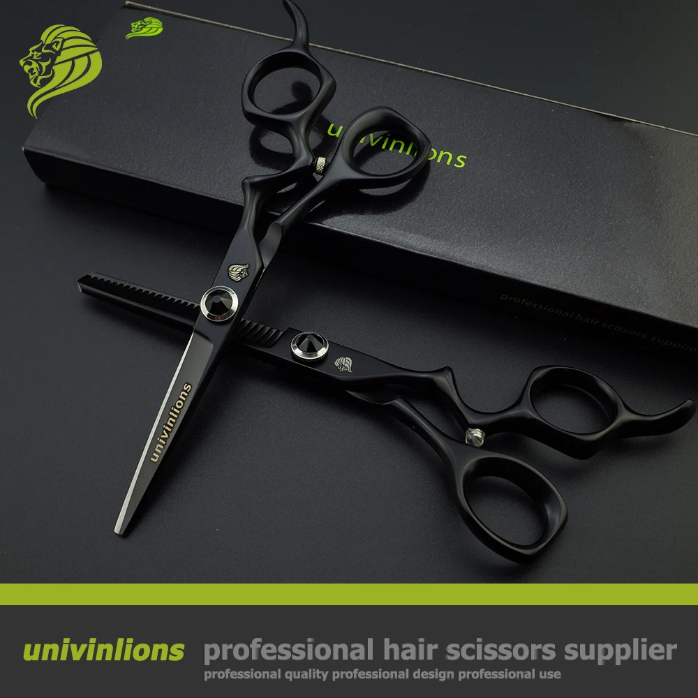 Парикмахерские ножницы для стрижки волос черного цвета 6 0 дюйма | Красота и