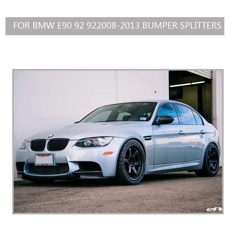 Передний спойлер для губ M3 Carbon e90 e92 Canard передний bmw E90 E92 E93 сплиттер боковой дизайн
