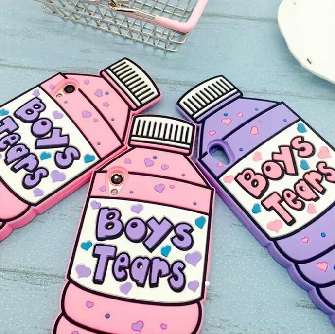 3D мультфильм бутылка воды Любовь мороженое чехол для телефона iPhone 6 6s 7 8 Plus X Xs Max XR