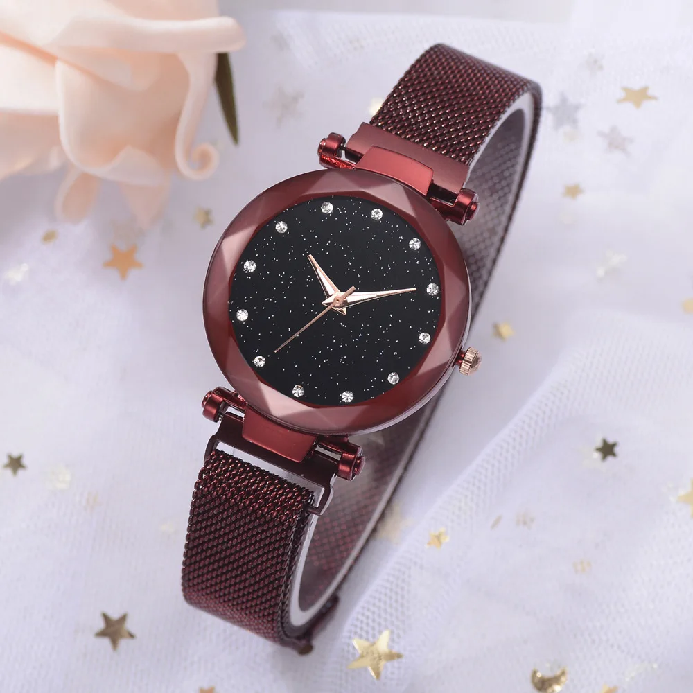 

Fashion Casual Mesh Watches Womens 2019 Womens Classic Stainless Steel Wrist Watch Bracelet Watches Femme Gift Clock Saat