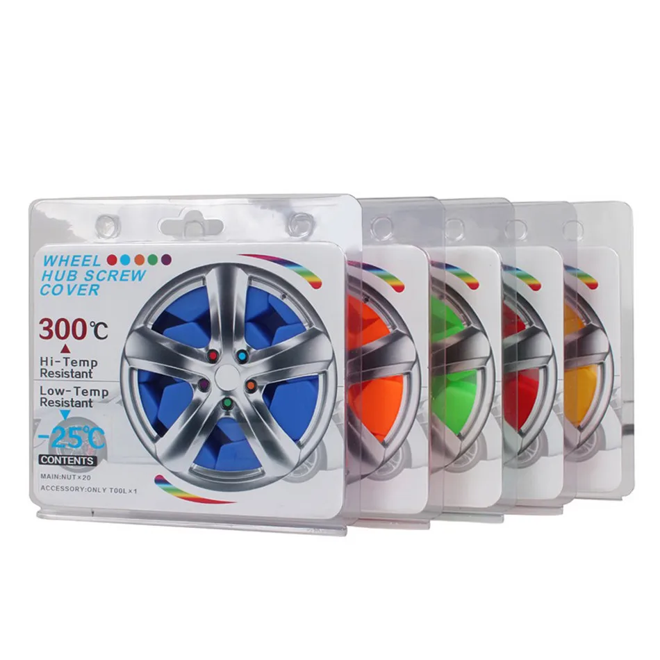 20 шт. прочная 19 мм силиконовая Шестигранная крышка винта ступицы колеса