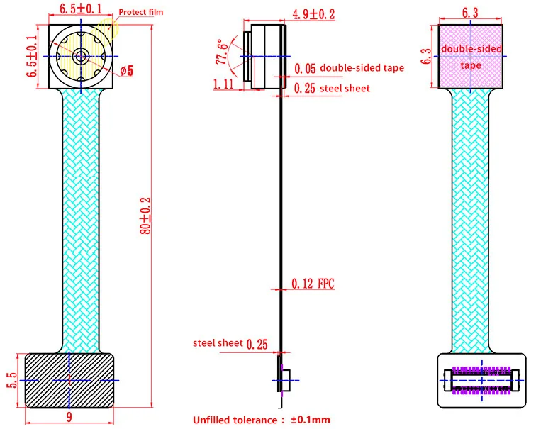 IMX219 Камера модуль для официальным Raspberry Pi доска V2 77 6 градусов FoV.8 мегапиксельная