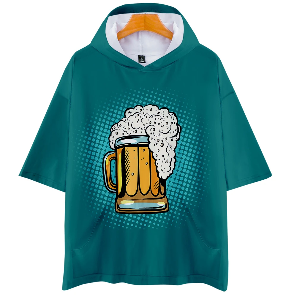 Ar Beer 3D Hoodies New Short sleeve Fashion Summer T-shirt Cool and breathable Sleeve T-Shirt Kpop Casual for women | Женская одежда