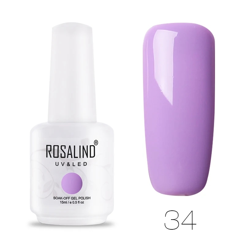RH34 ROSALIND Гель-лак для ногтей Набор для маникюрный лак Vernis полуперманентный УФ все для ногтей искусство основа грунтовка Гель-лак верхнее покрытие - Цвет: RH34