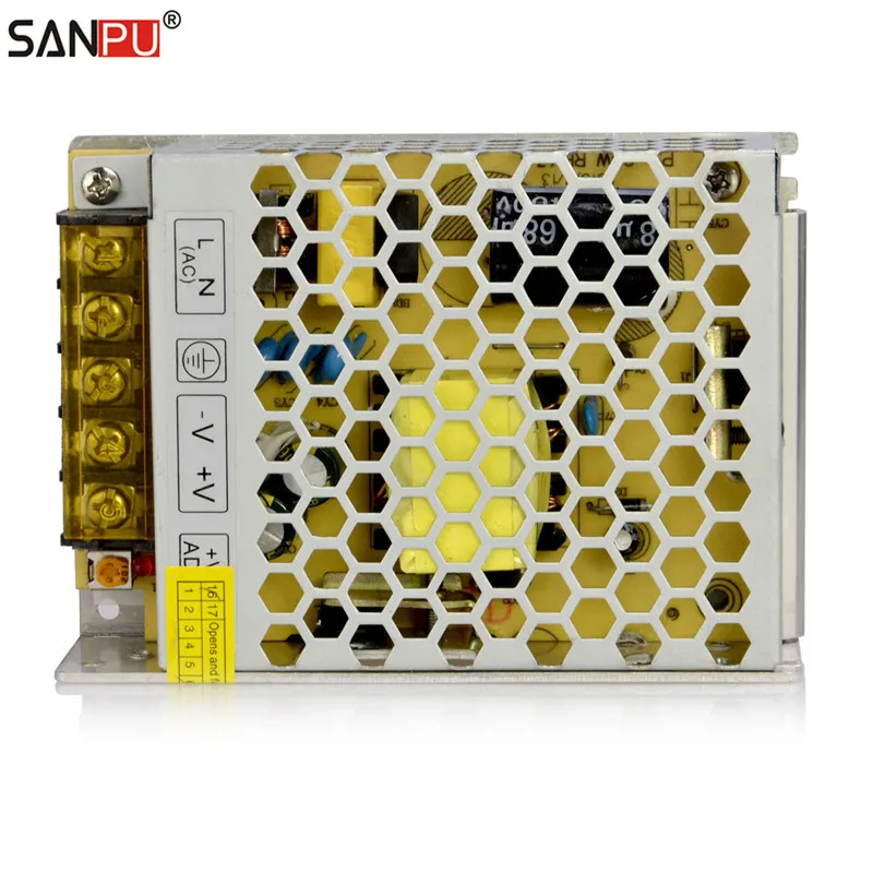 Светодиодный трансформатор SANPU SMPS DC 12 В 60 Вт 5A 110 220 CE RoHS для светодиодных лент