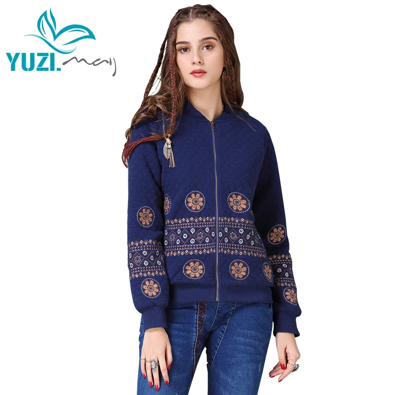 Женская зимняя куртка Yuzi.may Boho новая хлопковая с воротником стойкой винтажная