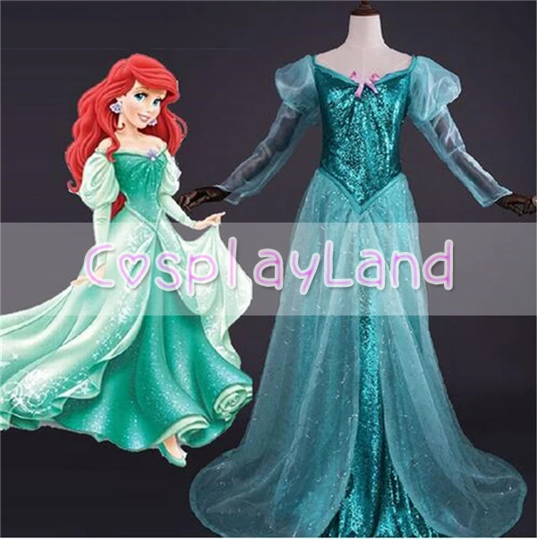 Платье Русалочки для взрослых костюм Хэллоуина большие размеры | Тематическая