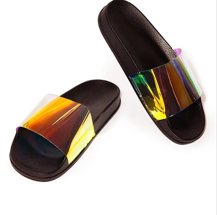 Новинка 2019 года шикарные летние женские шлепанцы удобные сандалии без застежки с