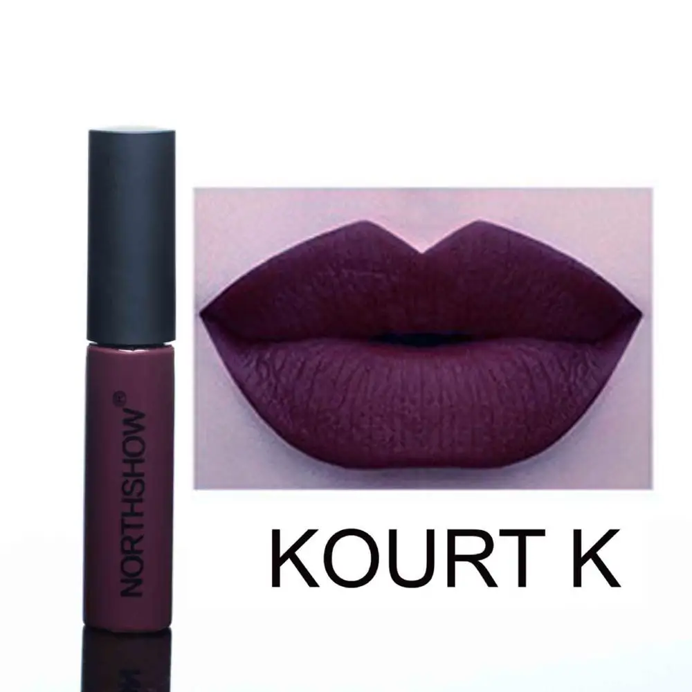 kourt k Новинка, 12 цветов, брендовые увлажняющие пигменты, блеск для губ, матовый блеск для губ, стойкий водостойкий, сексуальная жидкость цвета "нюд", губная помада, матовая помада для губ - Цвет: kourt k