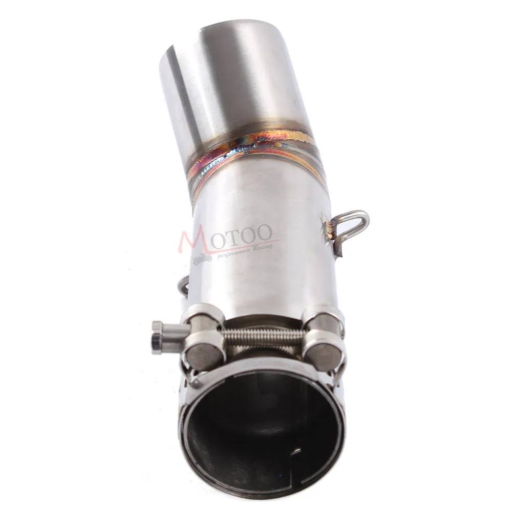 Motoo - Motorcycle Stainless Steel Exhaust middle pipe Round Muffler for SUZUKI GSXR600 k8 2008 Slip-On | Автомобили и мотоциклы