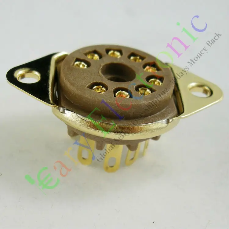 Вакуумная розетка бакелита 4 шт. 9 штырьков основание клапана 12AX7 12AU7 ECC83 6N11 аудио