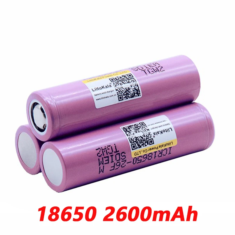 4 шт лиитокала 18650 2600 mAh батарея ICR18650-26FM литий-ионная 3,7 V аккумуляторная батарея