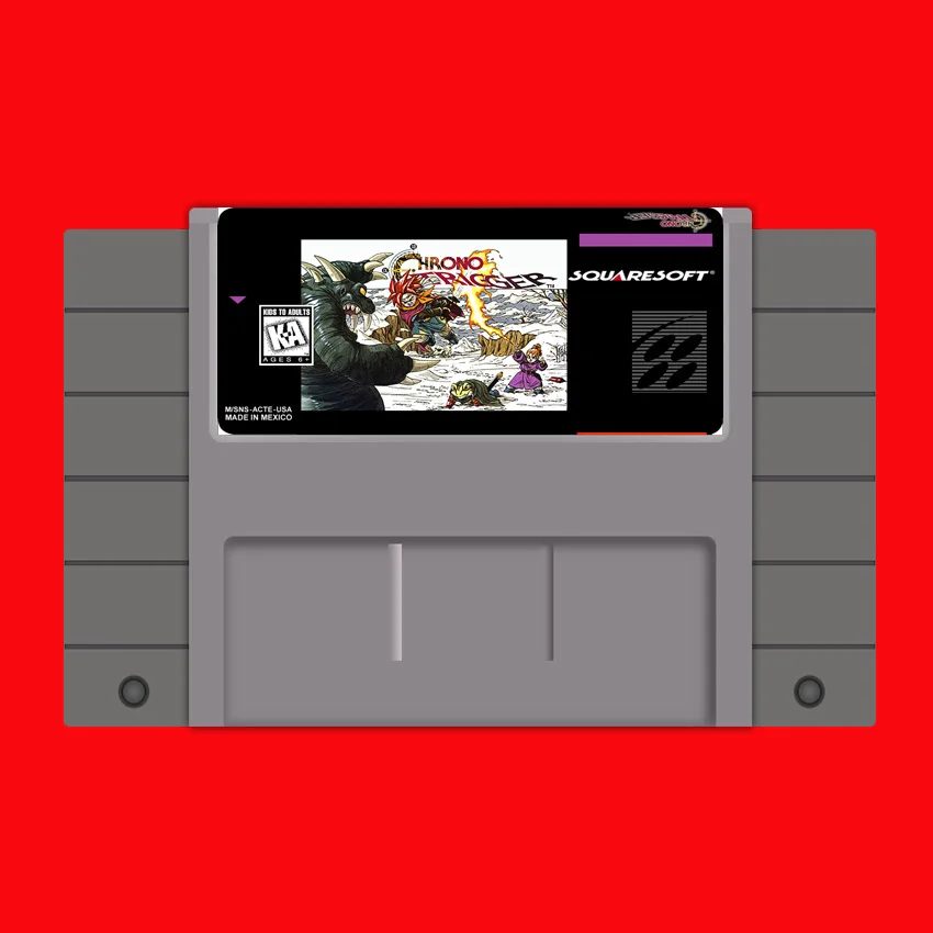 Chrono Trigger 16 bit Big Gray Game Card For USA NTSC Game Player