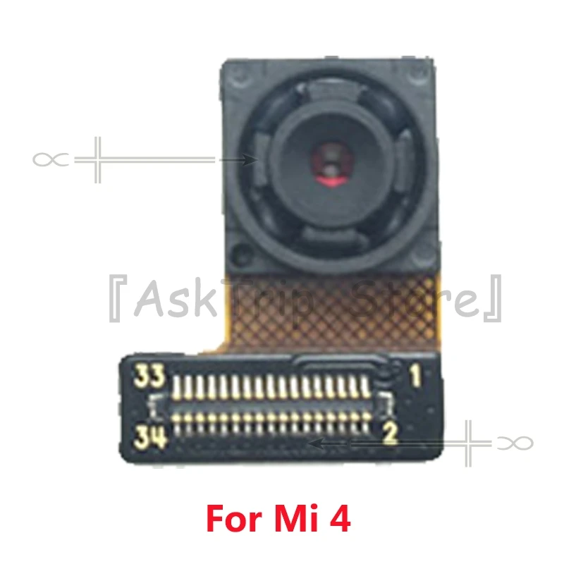 For Xiaomi Mi 4 Тестирование оригинальные для Xiaomi Mi Note 3 4 4c 5 5S 6 Max 2 Global перед запасная часть фронтальной маленькой Камера Модуль гибкий кабель, запчасти для ремонта - Цвет: For Xiaomi Mi 4