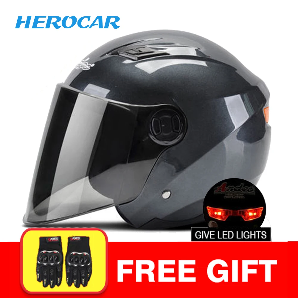 Мотоциклетный шлем Casco Moto 3/4 шлем с открытым лицом скутер Casco Moto rbike Capacete модульный откидной шлем