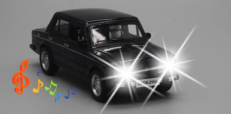 Русский автомобиль LADA 1/32 из сплава 2106 классический литая металлическая задняя